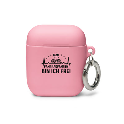 Beim Fahrradfahren Bin Ich Frel 1 - AirPods Case fahrrad Pink AirPods