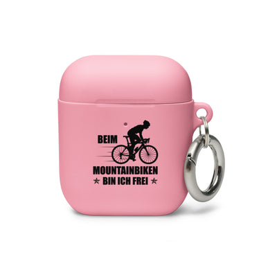 Beim Mountainbiken Bin Ich Frei 2 - AirPods Case fahrrad Pink AirPods