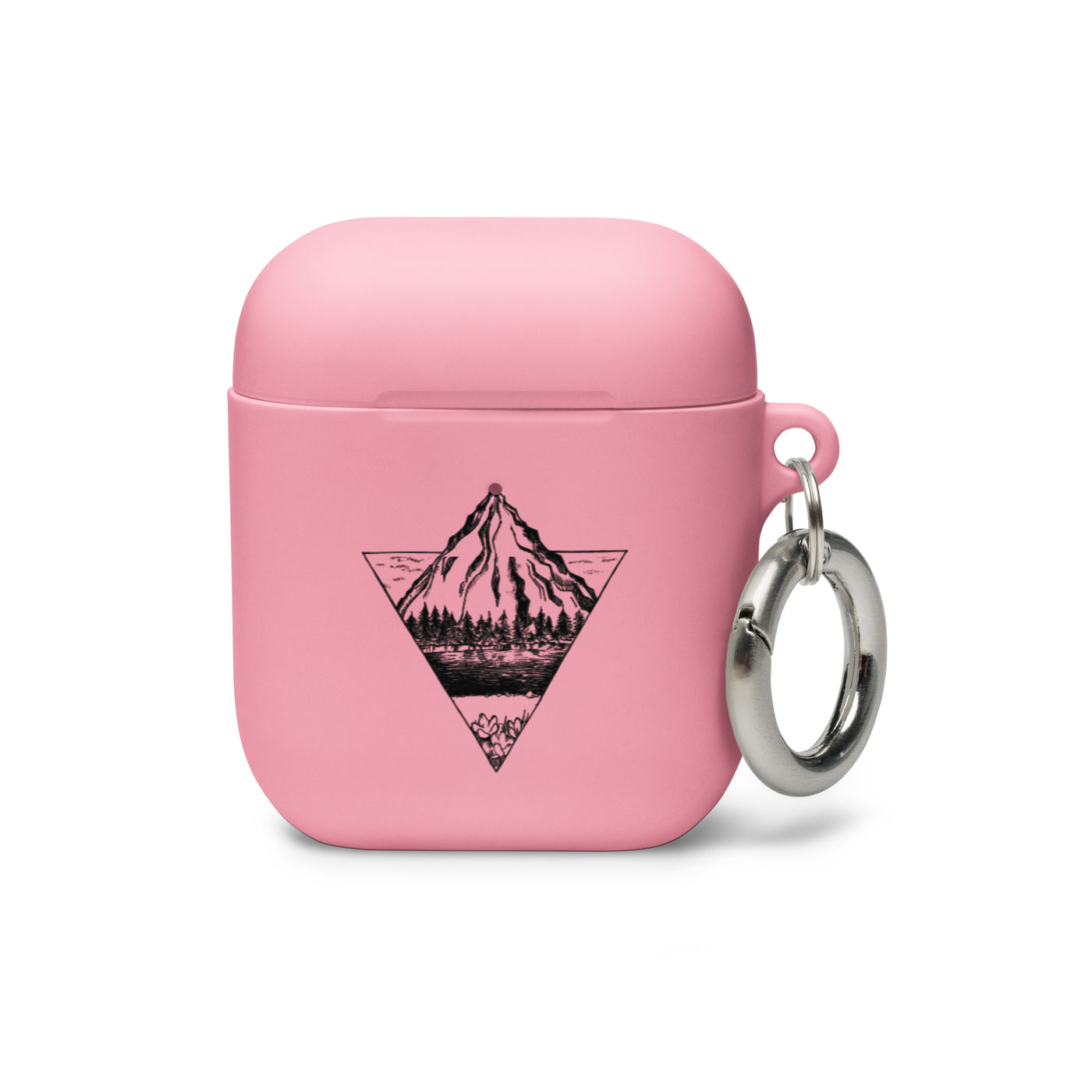 Berg - Geometrisch - AirPods Case berge wandern Pink AirPods