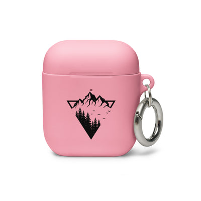 Berge - Geometrisch - AirPods Case berge camping wandern Pink AirPods