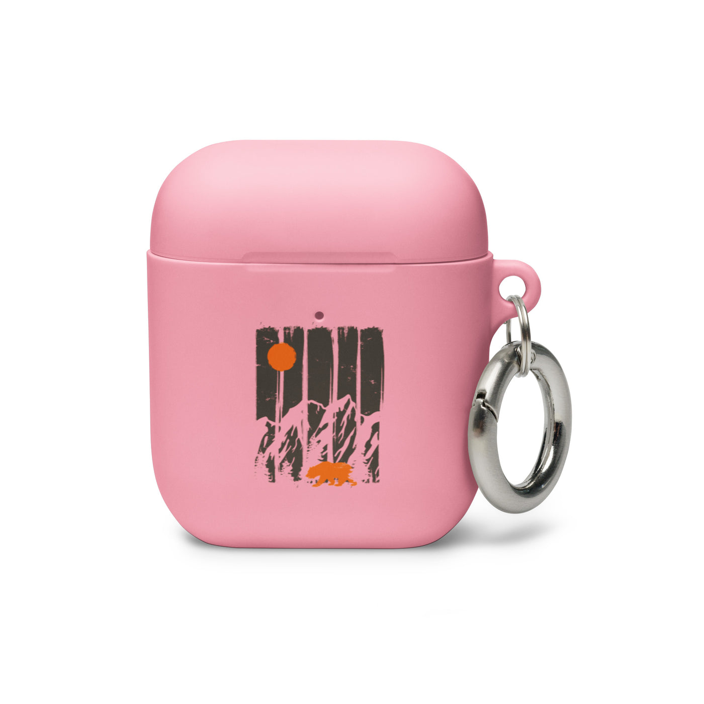 Berge, Mond Und Bär - AirPods Case berge camping Pink AirPods