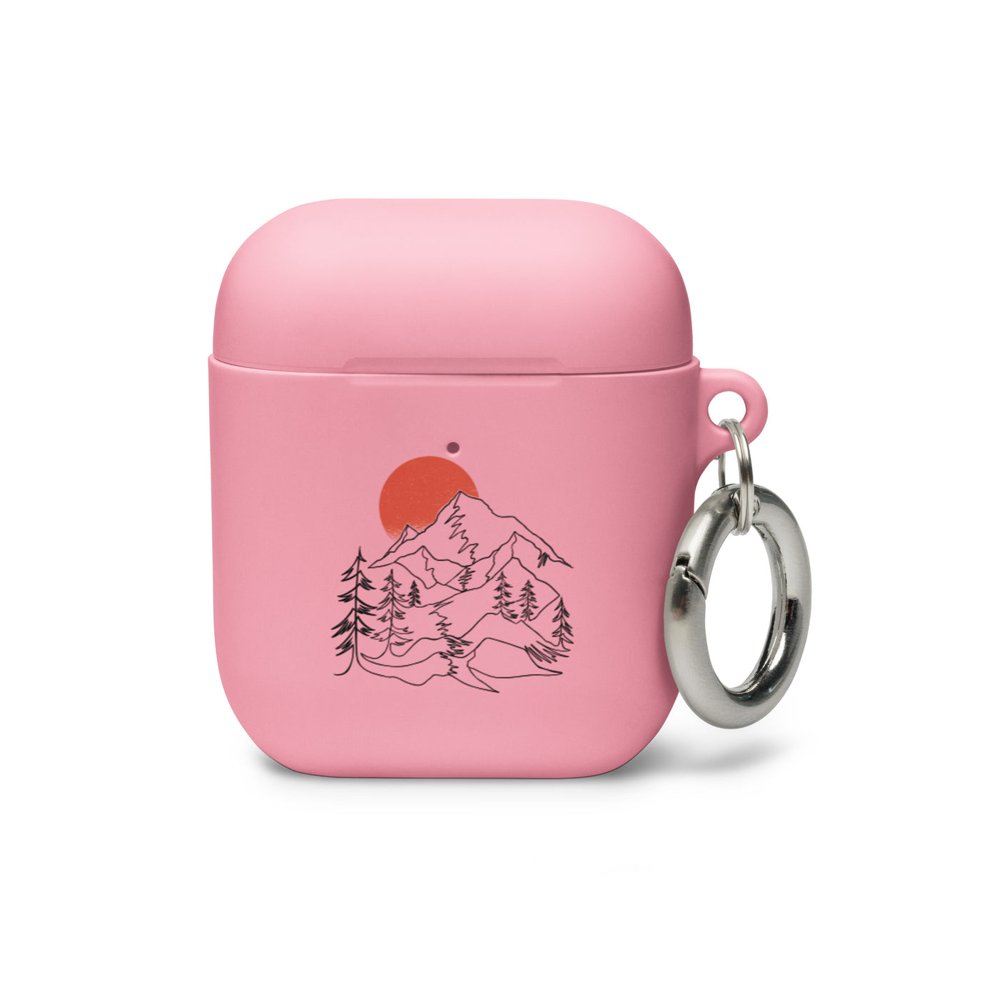 Berglandschaft - AirPods Case berge Pink AirPods