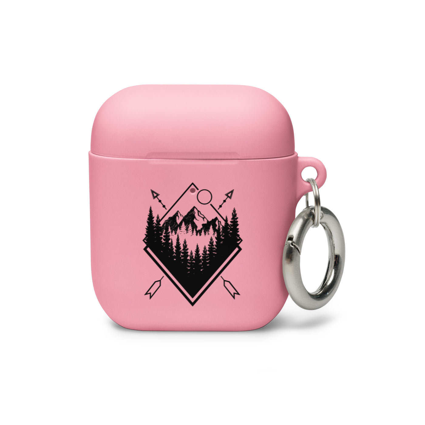 Berglandschaft Geometrisch - AirPods Case berge Pink AirPods