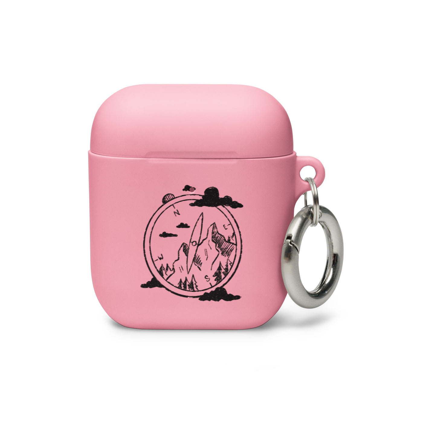 Bergnomade - AirPods Case berge camping wandern Pink AirPods