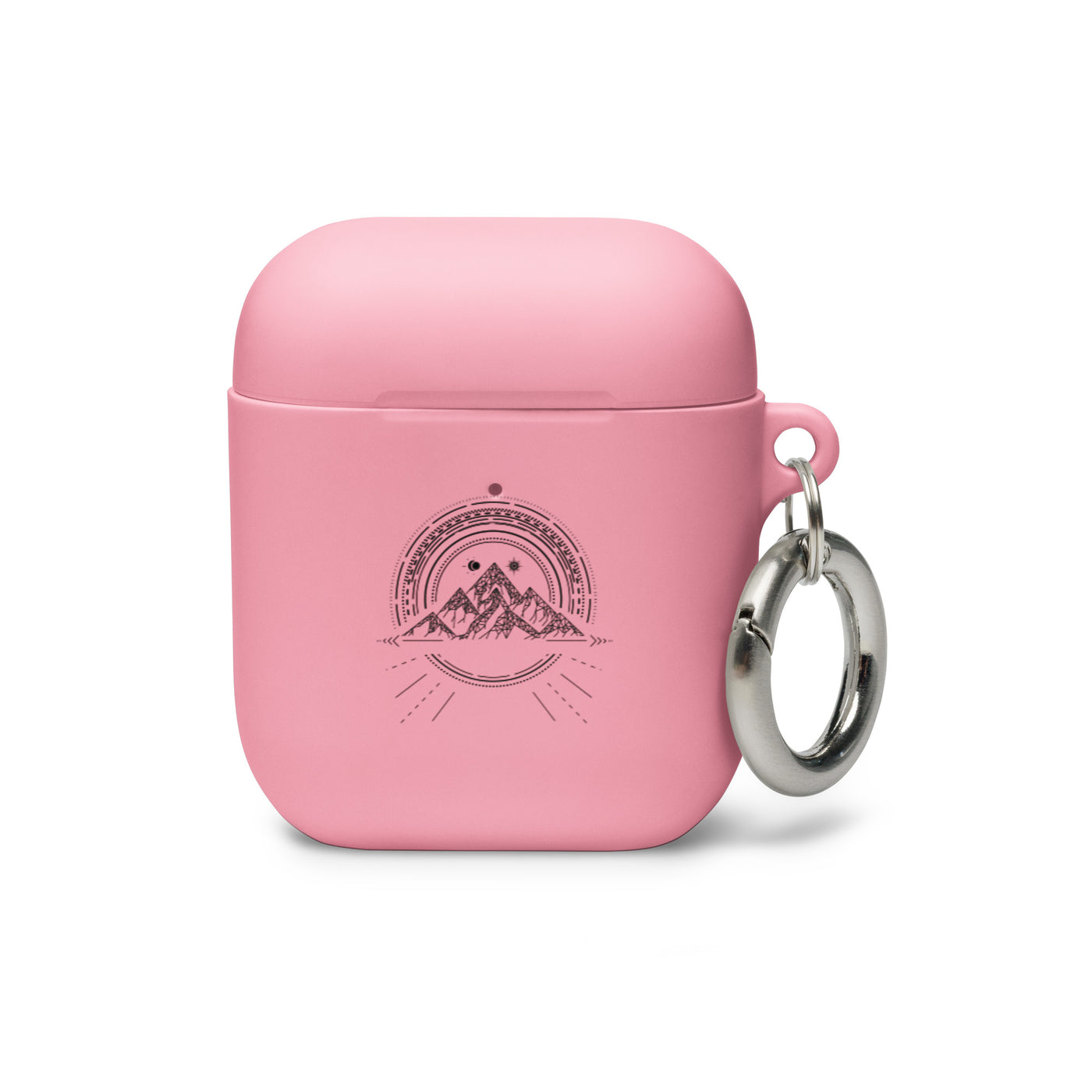 Bergreise Geometrisch - AirPods Case berge camping Pink AirPods