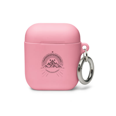 Bergreise Geometrisch - AirPods Case berge camping Pink AirPods