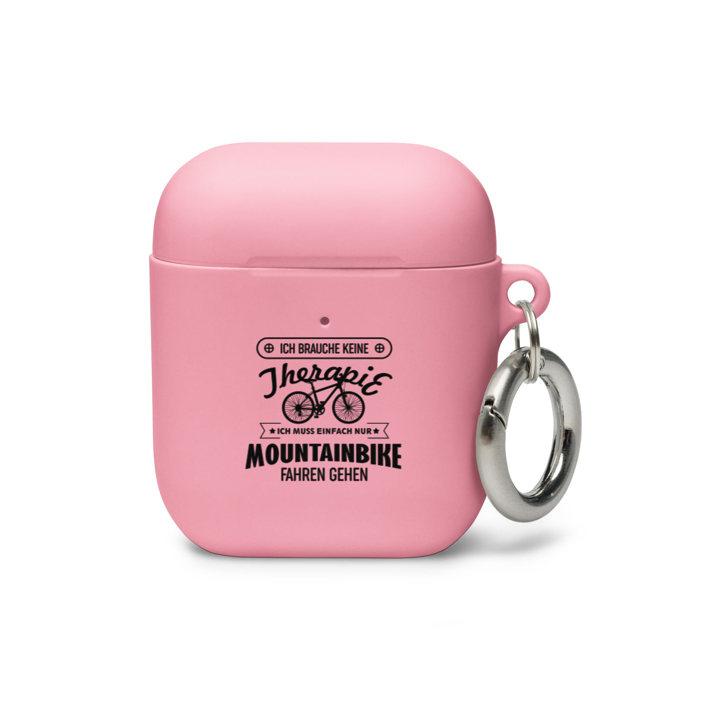 Brauche Keine Therapie - Muss Nur Mountainbike Fahren - AirPods Case mountainbike Pink AirPods