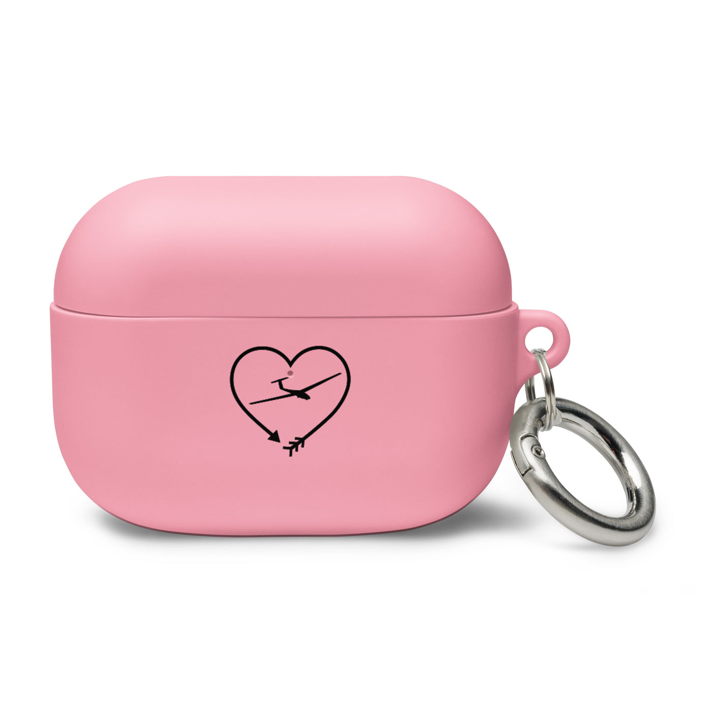 Pfeil, Herz Und Segelflugzeug - AirPods Case berge Pink AirPods Pro