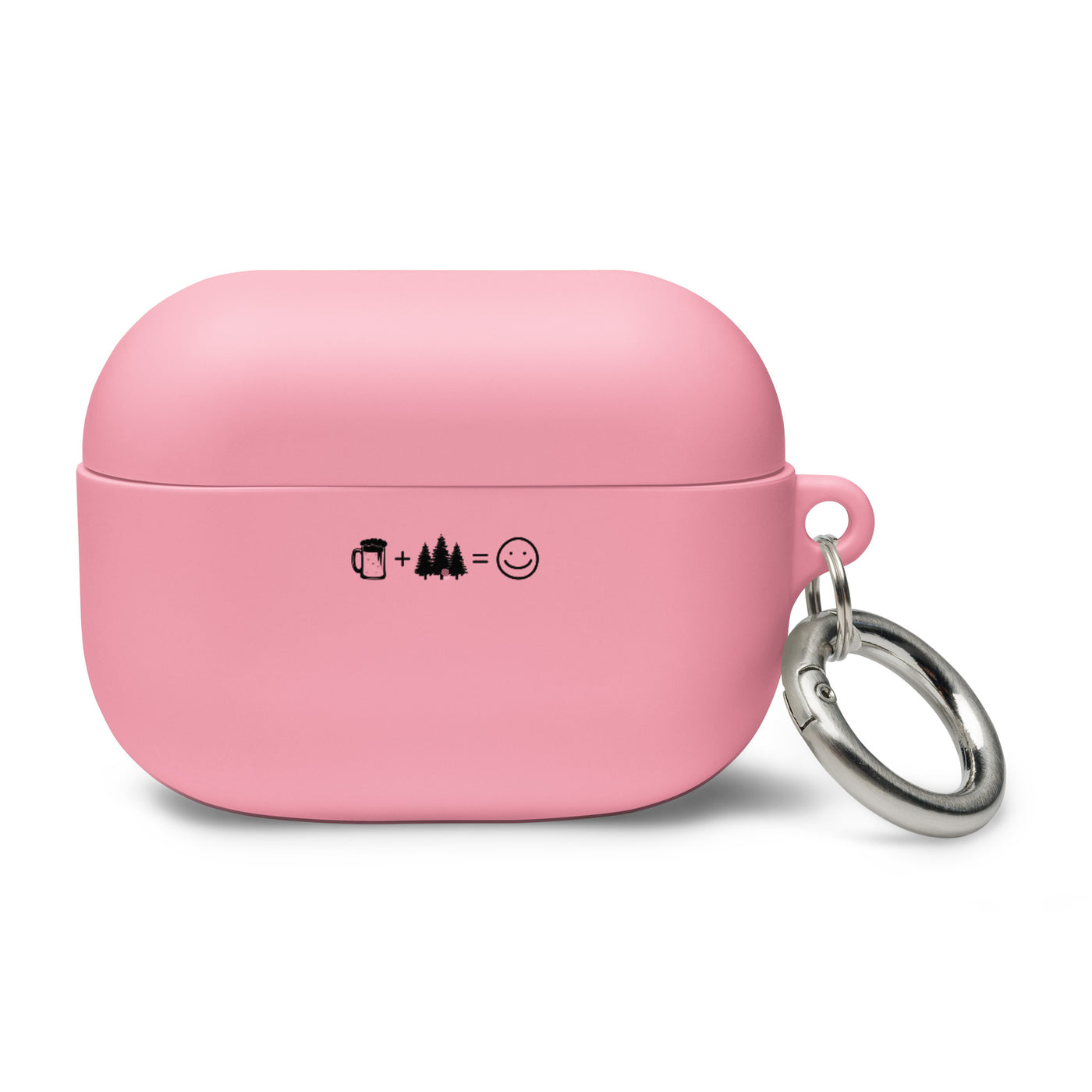 Bier, Lächelndes Gesicht Und Baum - AirPods Case camping Pink AirPods Pro