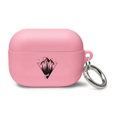 Berge Geometrisch - AirPods Case berge wandern Pink AirPods Pro