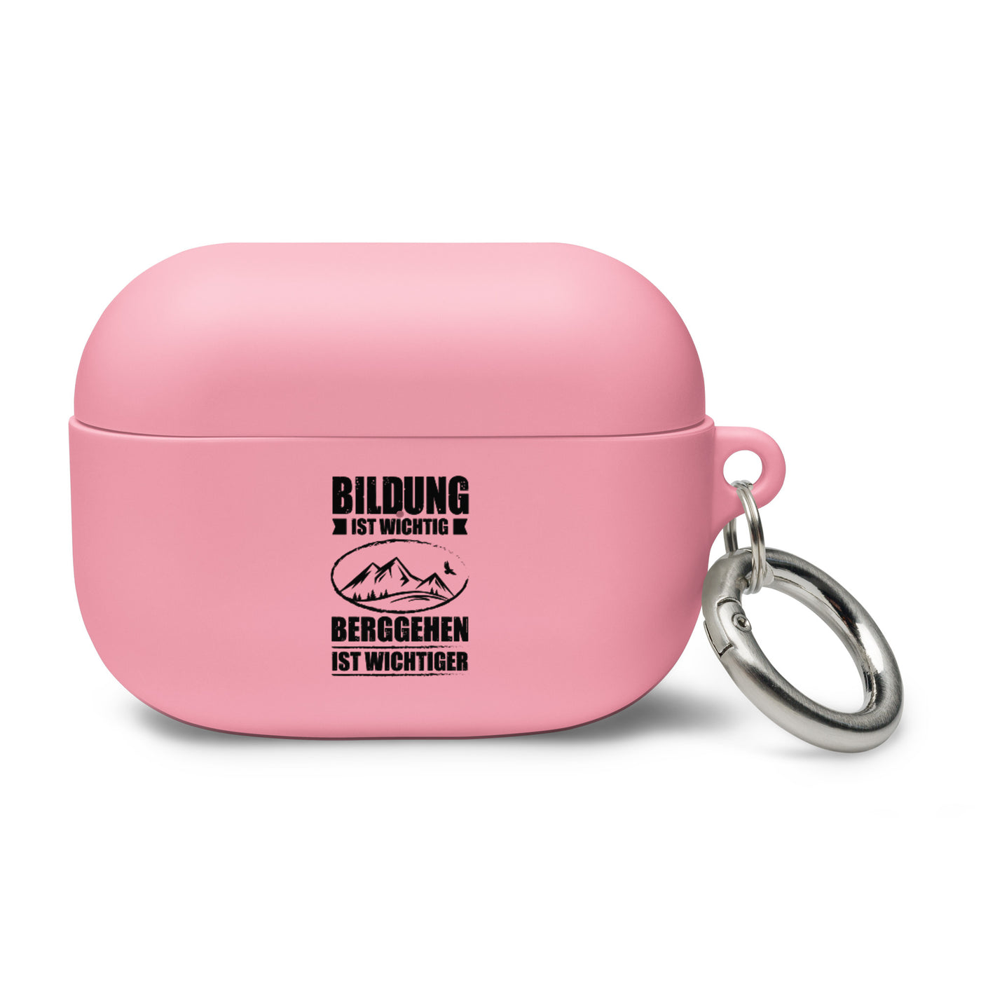 Bildung Ist Wichtig Berggehen Ist Wichtiger - AirPods Case berge Pink AirPods Pro