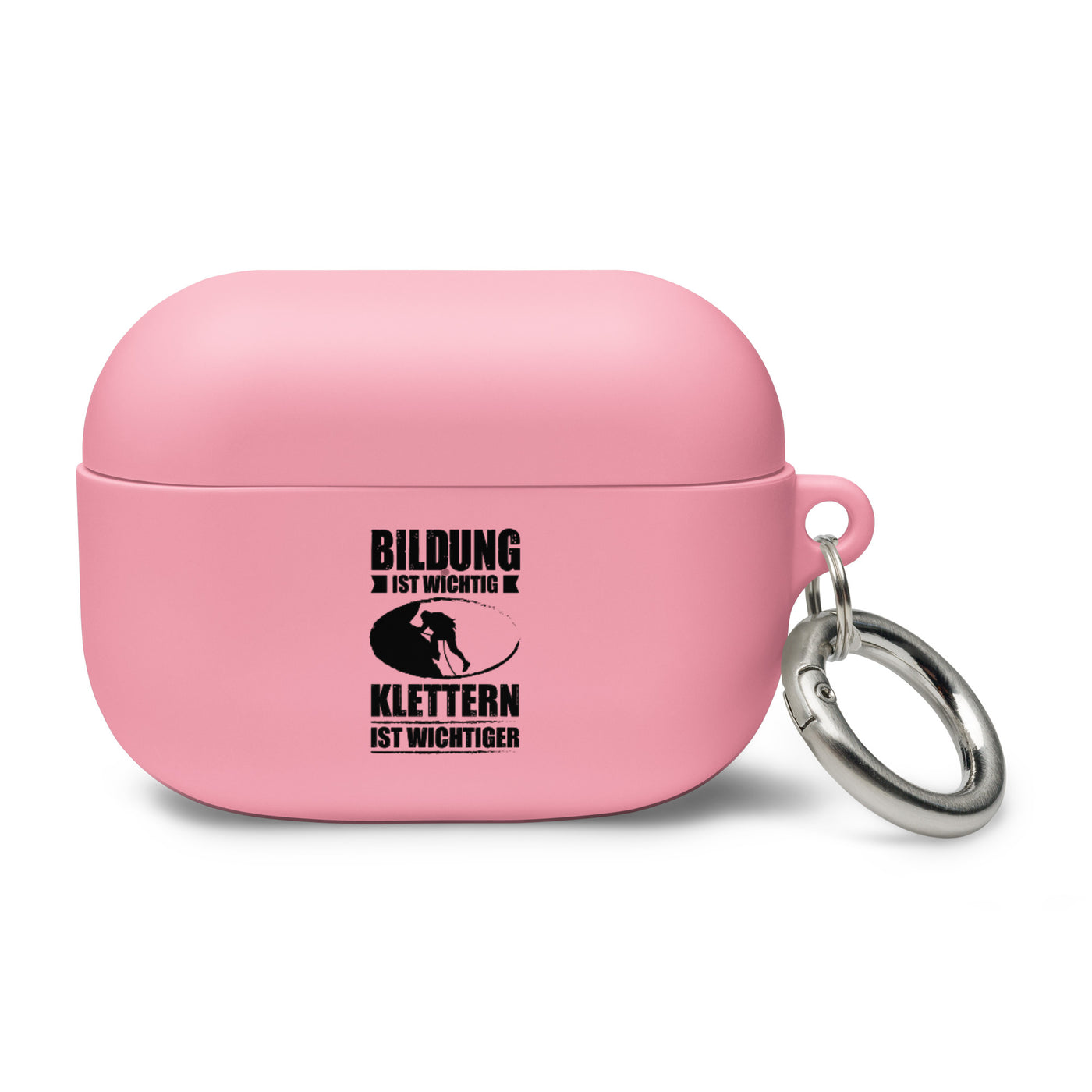 Bildung Ist Wichtig Klettern Ist Wichtiger - AirPods Case klettern Pink AirPods Pro