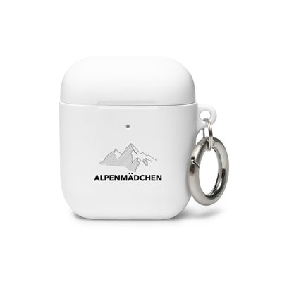 Alpenmadchen - AirPods Case berge Weiß AirPods