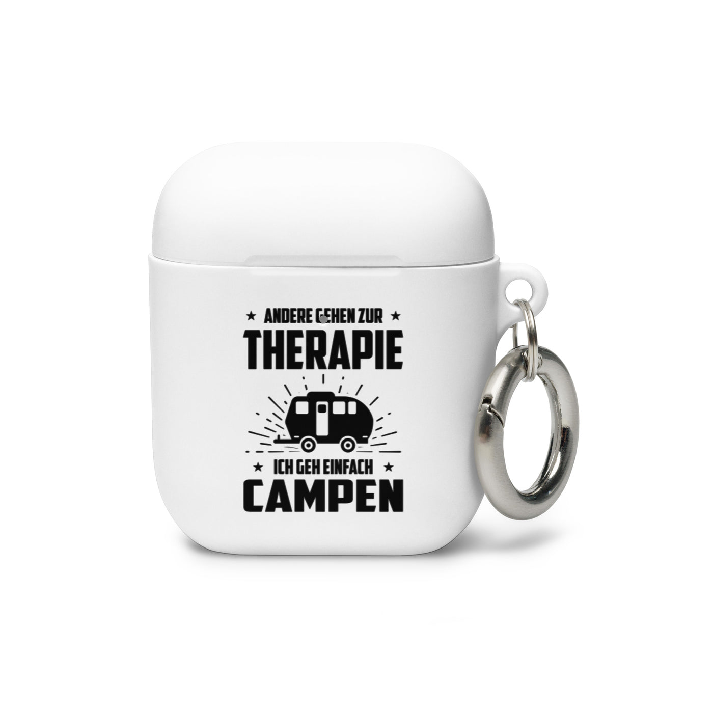 Andere Gehen Zur Therapie Ich Gen Einfach Campen - AirPods Case camping Weiß AirPods