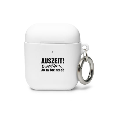 Auszeit, Ab In Die Berge - AirPods Case berge wandern Weiß AirPods