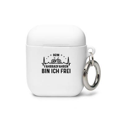 Beim Fahrradfahren Bin Ich Frel 1 - AirPods Case fahrrad Weiß AirPods