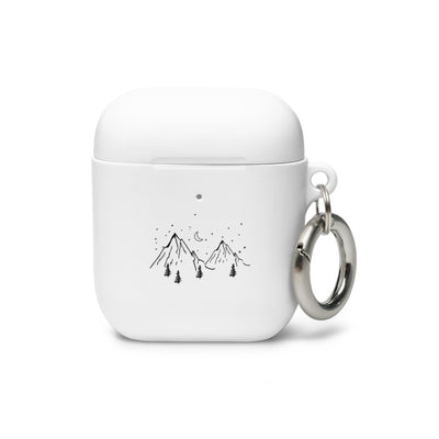 Berge Und Mond - AirPods Case berge Weiß AirPods