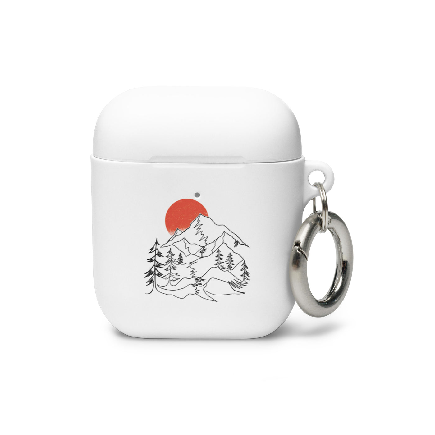 Berglandschaft - AirPods Case berge Weiß AirPods