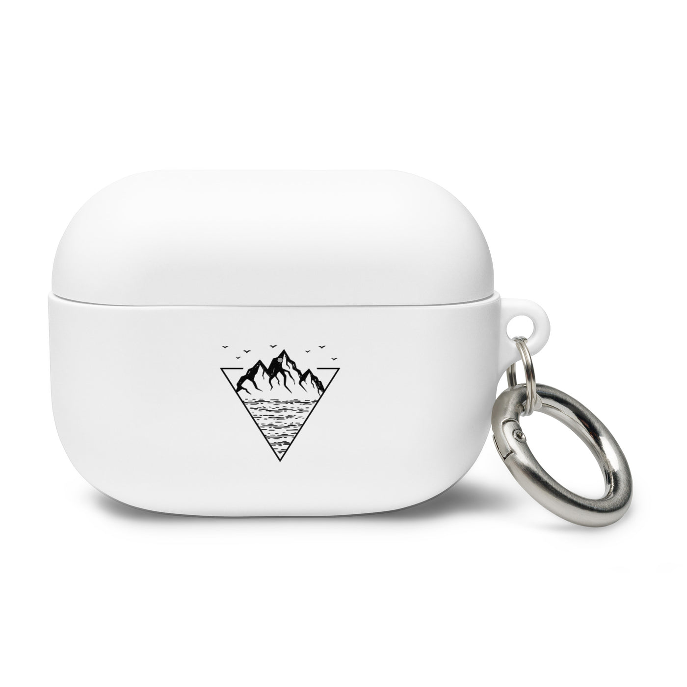 Berg Geometrisch - AirPods Case berge wandern Weiß AirPods Pro