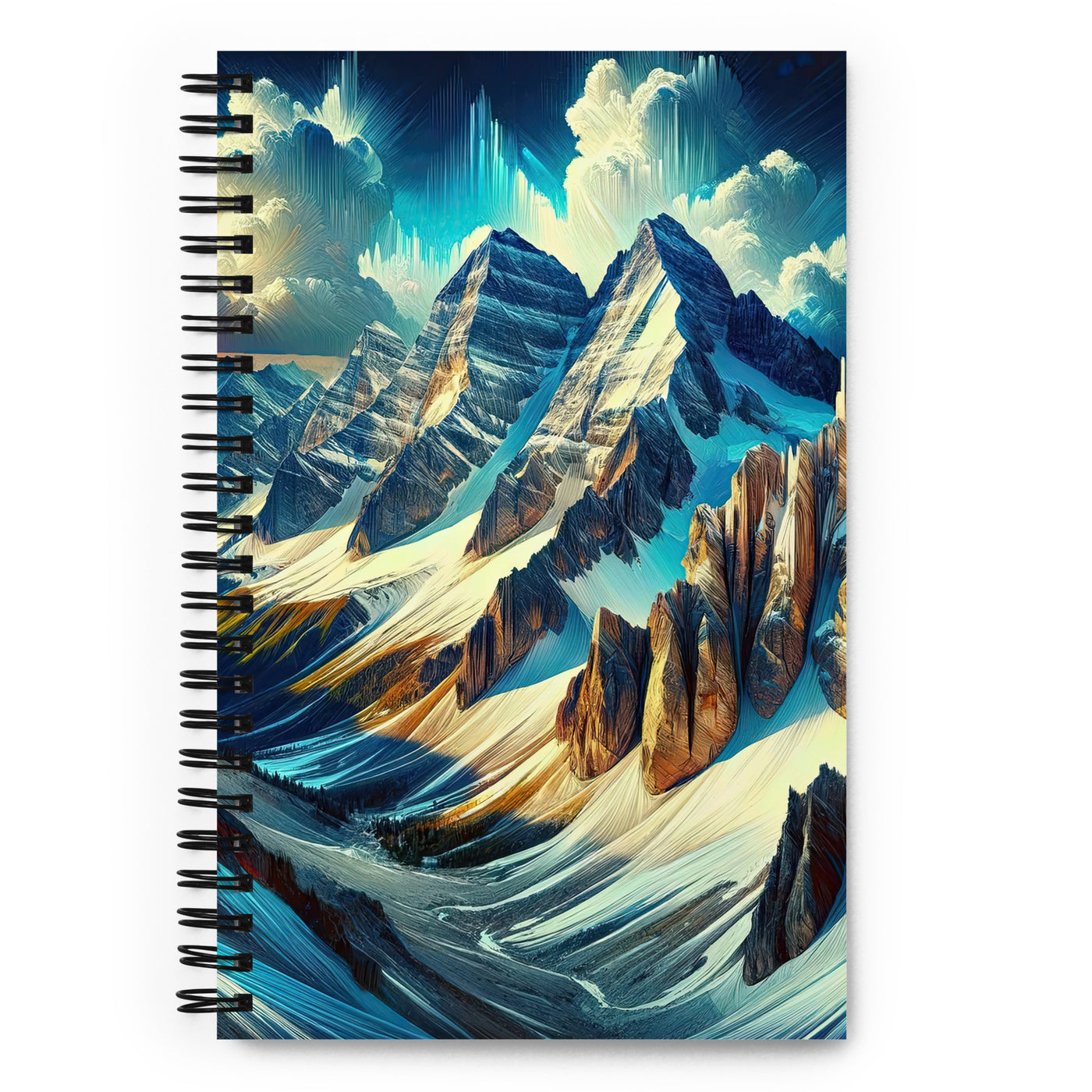 Majestätische Alpen in zufällig ausgewähltem Kunststil - Notizbuch berge xxx yyy zzz Default Title