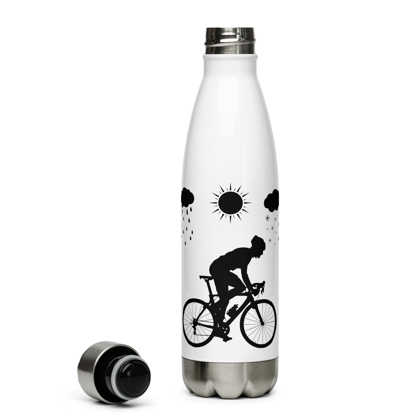 Alle Jahreszeiten Und Radfahren - Edelstahl Trinkflasche fahrrad Default Title