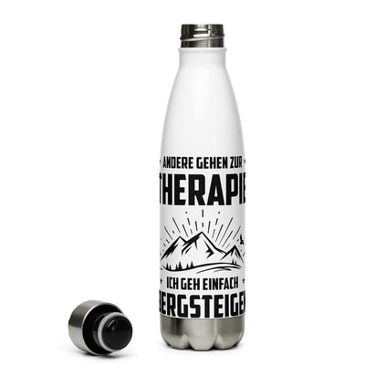 Andere Gehen Zur Therapie Ich Gen Einfach Bergsteigen - Edelstahl Trinkflasche berge Default Title