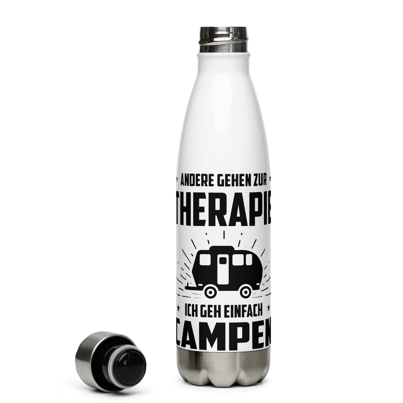 Andere Gehen Zur Therapie Ich Gen Einfach Campen - Edelstahl Trinkflasche camping Default Title