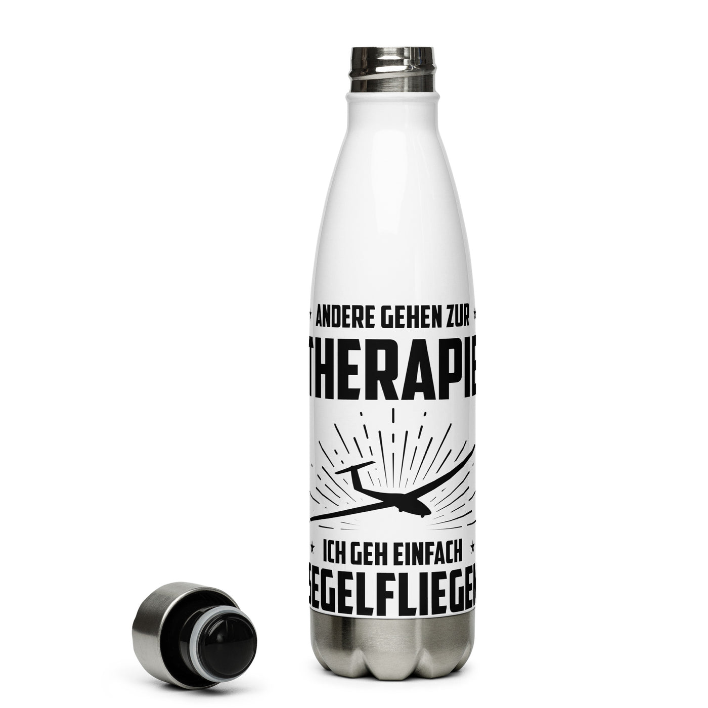 Andere Gehen Zur Therapie Ich Gen Einfach Segelfliegen - Edelstahl Trinkflasche berge Default Title