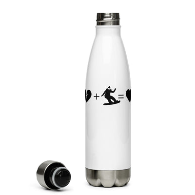 Gebrochenes Herz Und Snowboarden 1 - Edelstahl Trinkflasche snowboarden Default Title