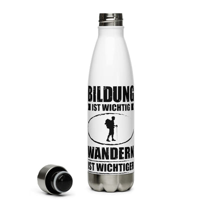 Bildung Ist Wichtig Wandern Ist Wichtiger - Edelstahl Trinkflasche wandern Default Title