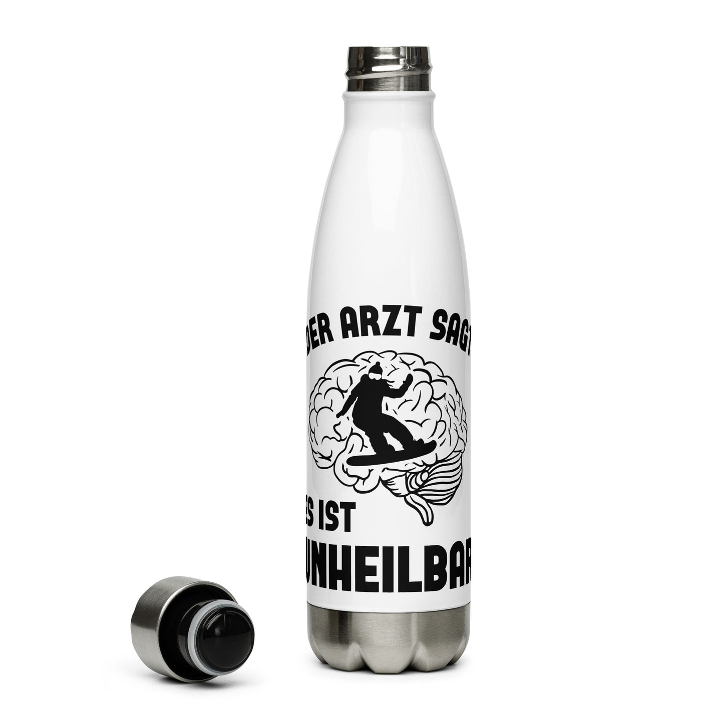 Der Arzt Sagt Es Ist Unheilbar 1 - Edelstahl Trinkflasche snowboarden Default Title