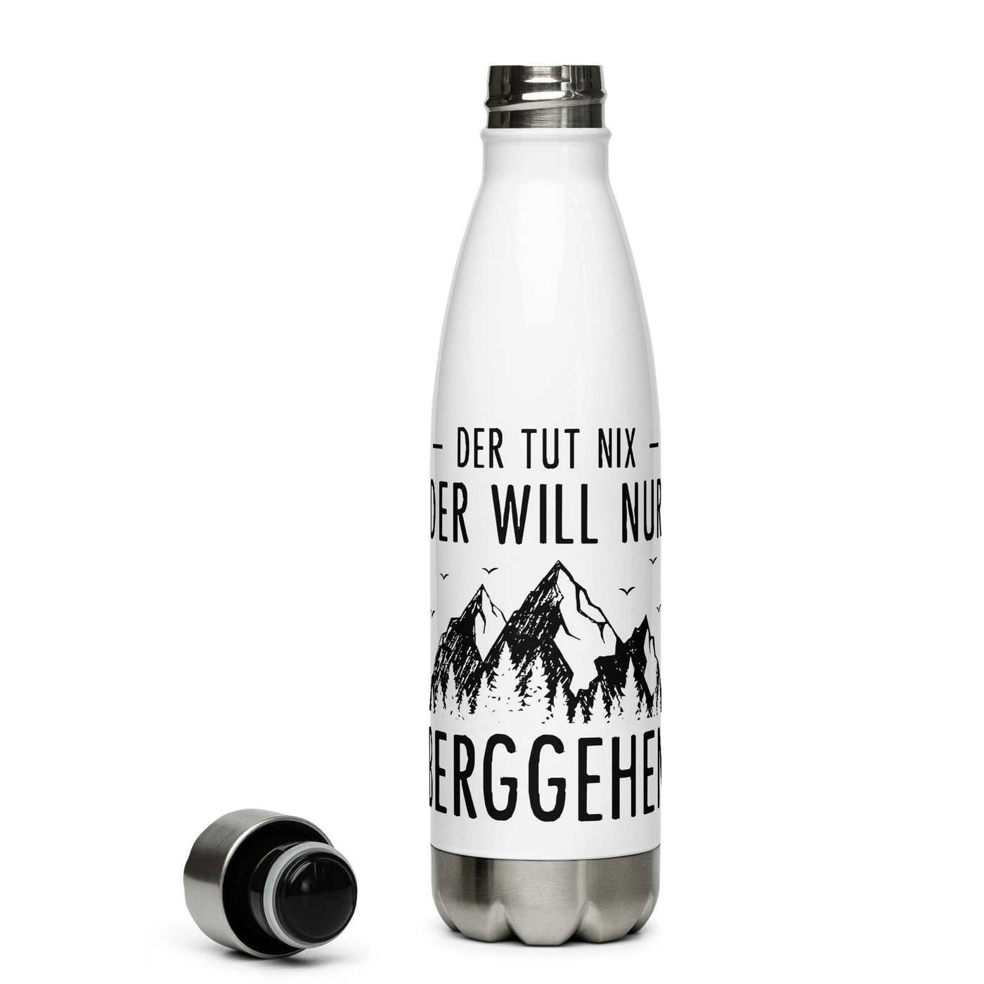 Der Tut Nix Der Will Nur Berggehen - Edelstahl Trinkflasche berge Default Title