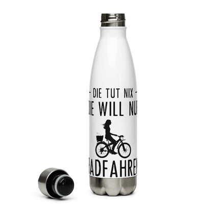 Die Tut Nix Die Will Nur Radfahren - Edelstahl Trinkflasche fahrrad Default Title