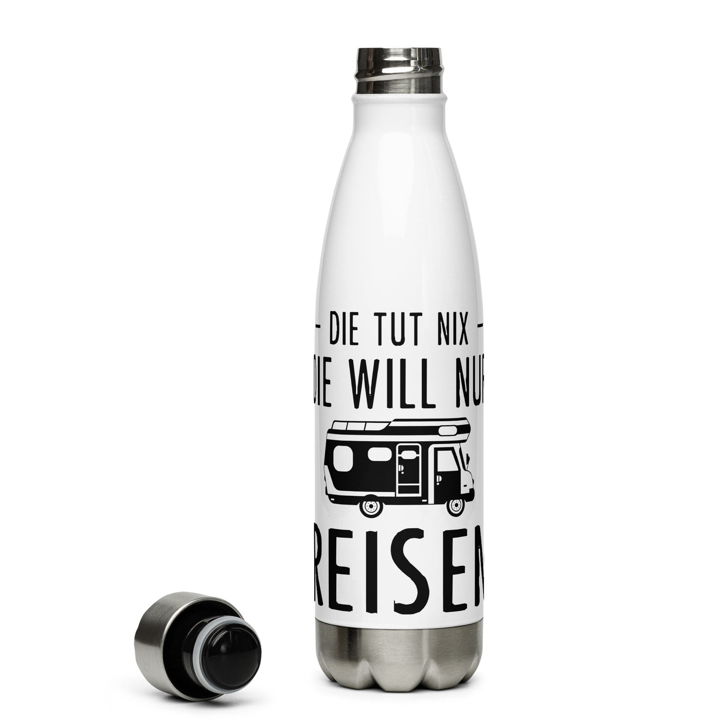 Die Tut Nix Die Will Nur Reisen - Edelstahl Trinkflasche camping Default Title