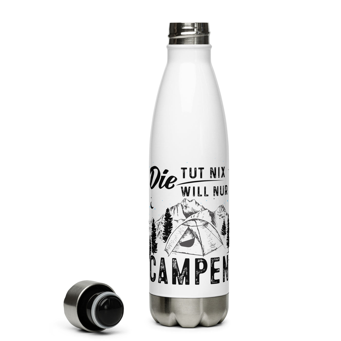 Die Will Nur Campen - Edelstahl Trinkflasche camping Default Title