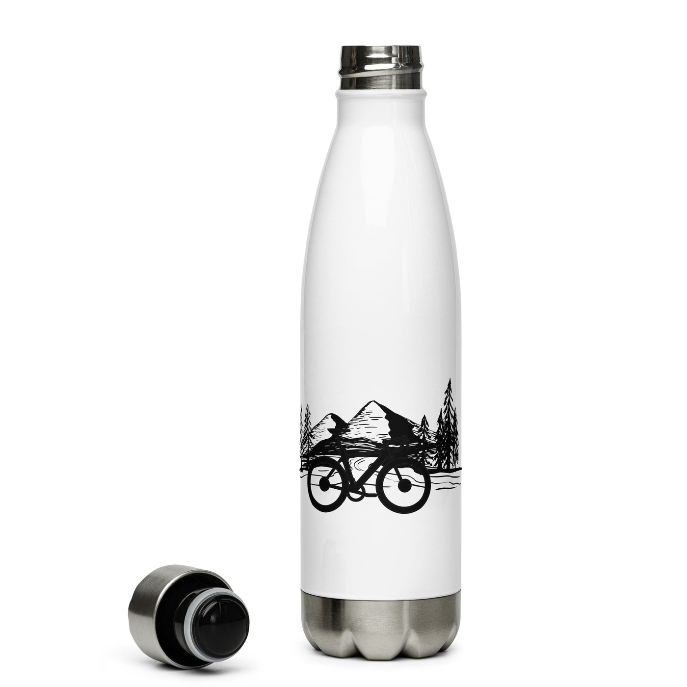 Fahrrad Und Berge - Edelstahl Trinkflasche fahrrad mountainbike Default Title