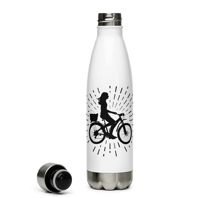 Feuerwerk Und Radfahren 2 - Edelstahl Trinkflasche fahrrad Default Title