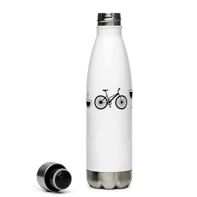 Kaffee, Wein Und Fahrrad - Edelstahl Trinkflasche fahrrad Default Title