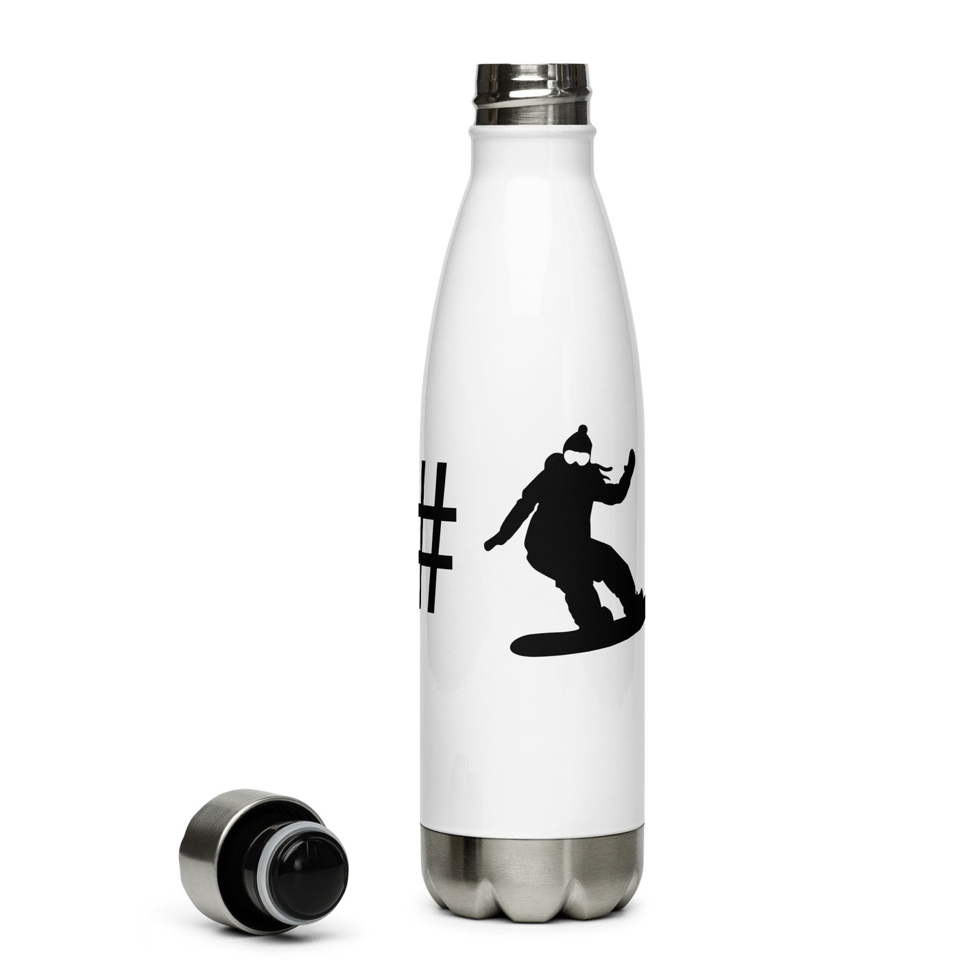 Hashtag – Snowboarden Für Frauen - Edelstahl Trinkflasche snowboarden Default Title