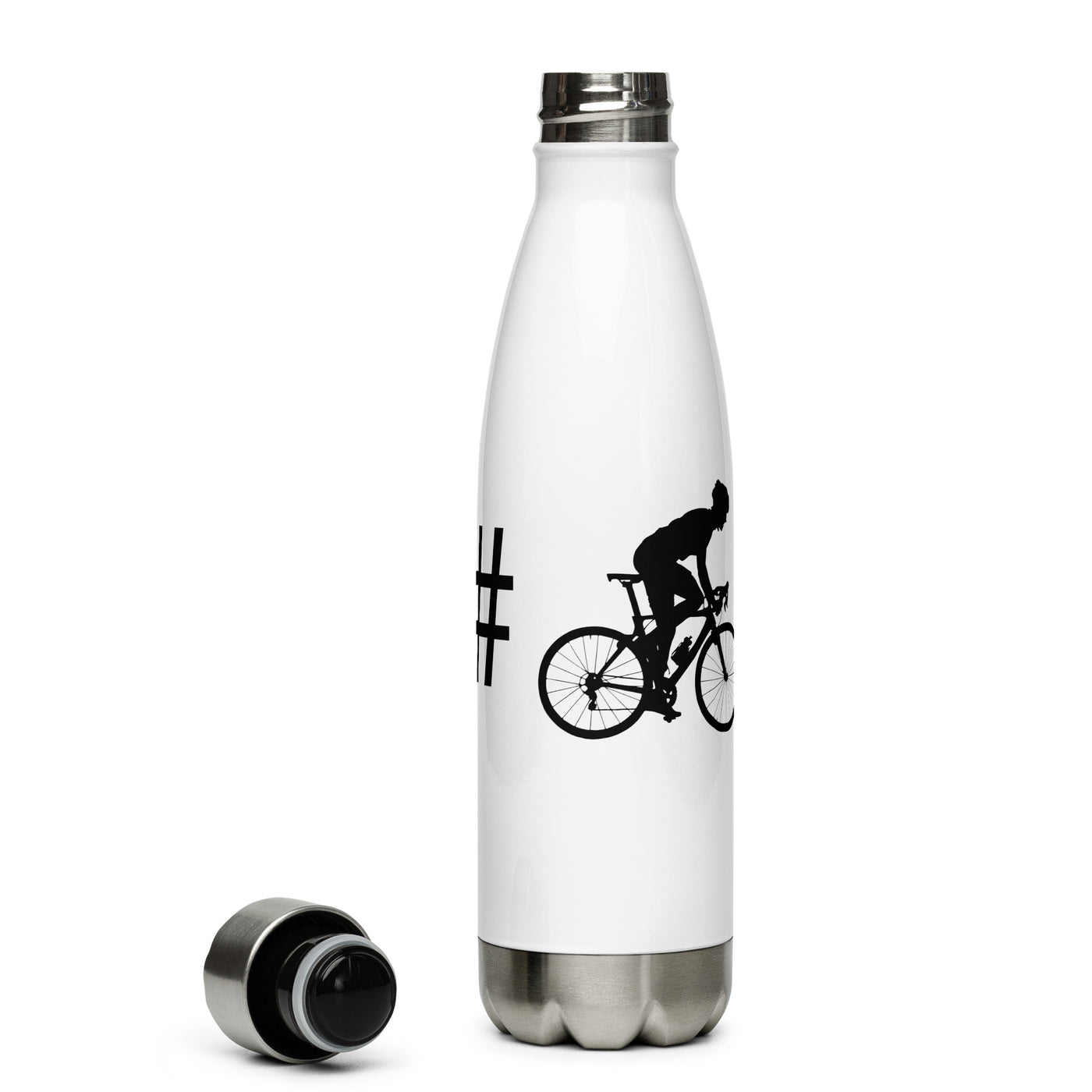 Hashtag - Mann Radfahren - Edelstahl Trinkflasche fahrrad Default Title