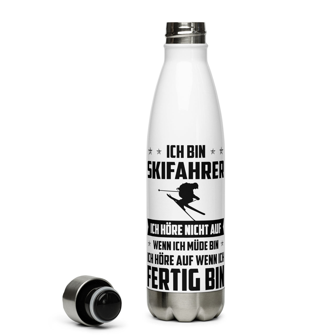 Ich Bin Skifahrer Ich Hore Nicht Auf Wenn Ich Mude Bin Ich Hore Auf Winn Ich Fertig Bi - Edelstahl Trinkflasche ski Default Title