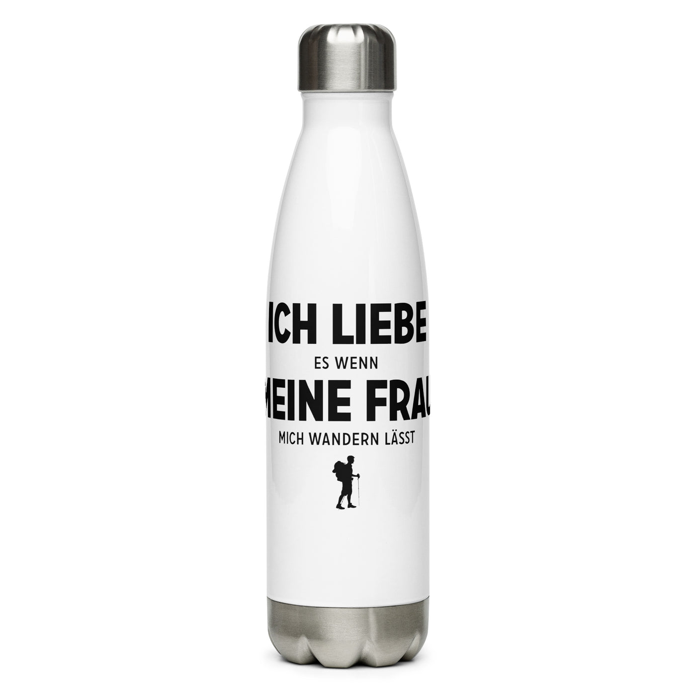 Ich Liebe Es Wenn Meine Frau Mich Wandern Lasst - Edelstahl Trinkflasche wandern Default Title