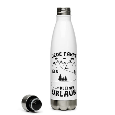 Jede Fahrt Ein Kleiner Urlaub - Edelstahl Trinkflasche fahrrad mountainbike Default Title