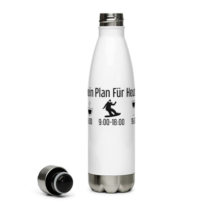 Mein Plan Für Heute 1 - Edelstahl Trinkflasche snowboarden Default Title