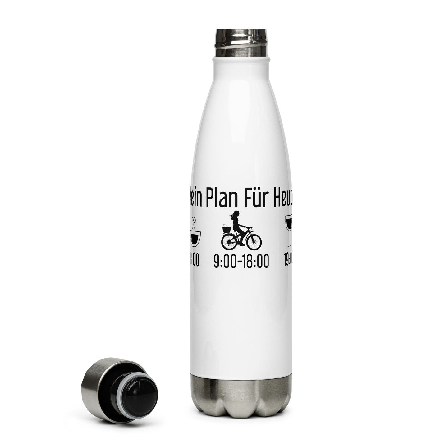 Mein Plan Für Heute 2 - Edelstahl Trinkflasche fahrrad Default Title