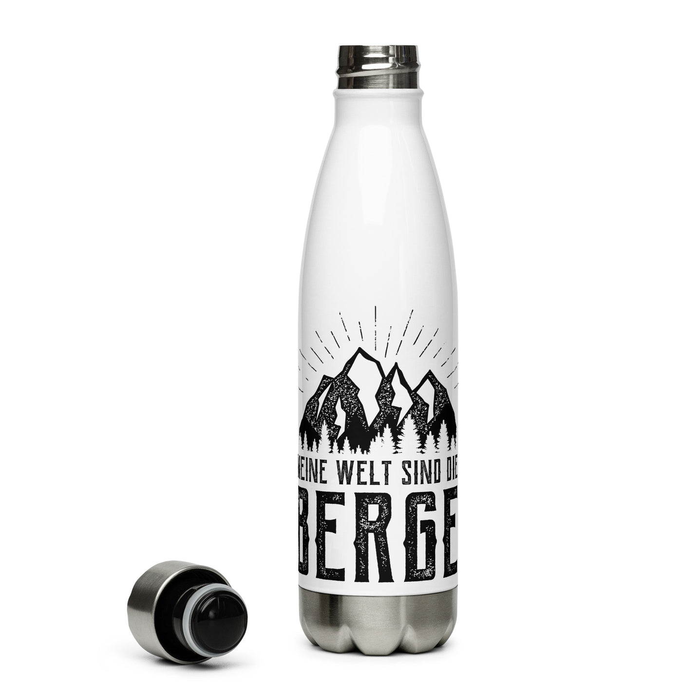 Meine Welt Sind Die Berge - Edelstahl Trinkflasche berge Default Title