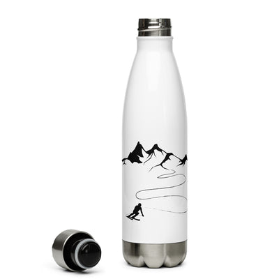 Berg - Kurvenlinie - Skifahren - Edelstahl Trinkflasche klettern ski Default Title