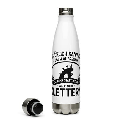 Naturlich Kann Ich Mich Aufregen Ich Kann Stattdessen Aber Auch Klettern - Edelstahl Trinkflasche klettern Default Title