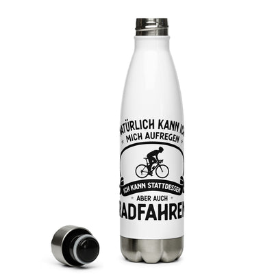 Naturlich Kann Ich Mich Aufregen Ich Kann Stattdessen Aber Auch Radfahren - Edelstahl Trinkflasche fahrrad Default Title