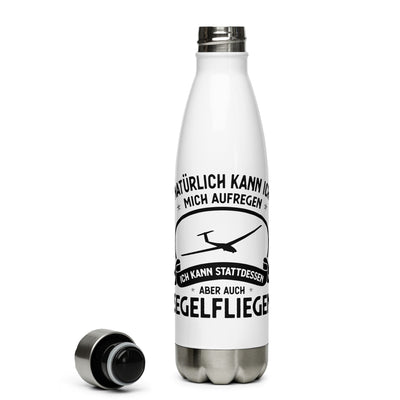 Naturlich Kann Ich Mich Aufregen Ich Kann Stattdessen Aber Auch Segelfliegen - Edelstahl Trinkflasche berge Default Title